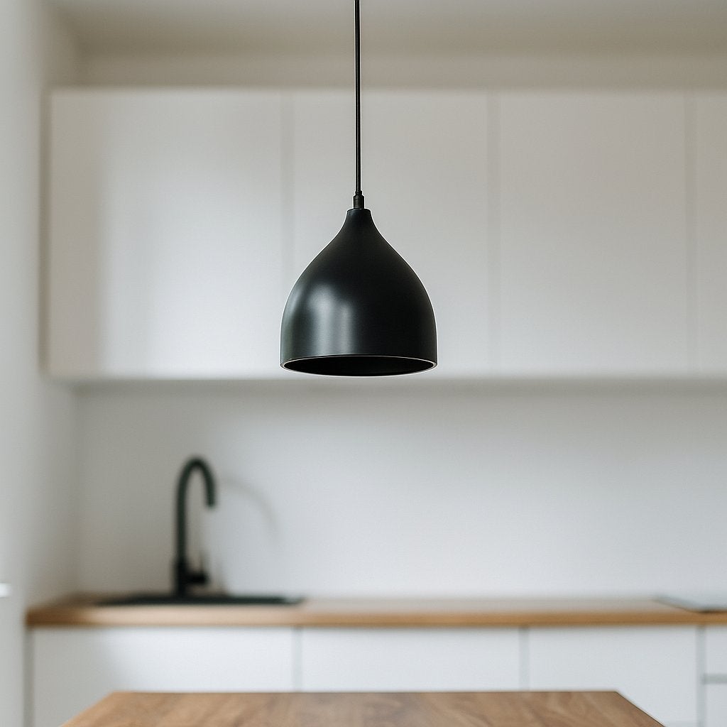 Lampa wisząca sufitowa Como 1-punktowa E27 120 cm IP20 stal czarna MasterLED - 4