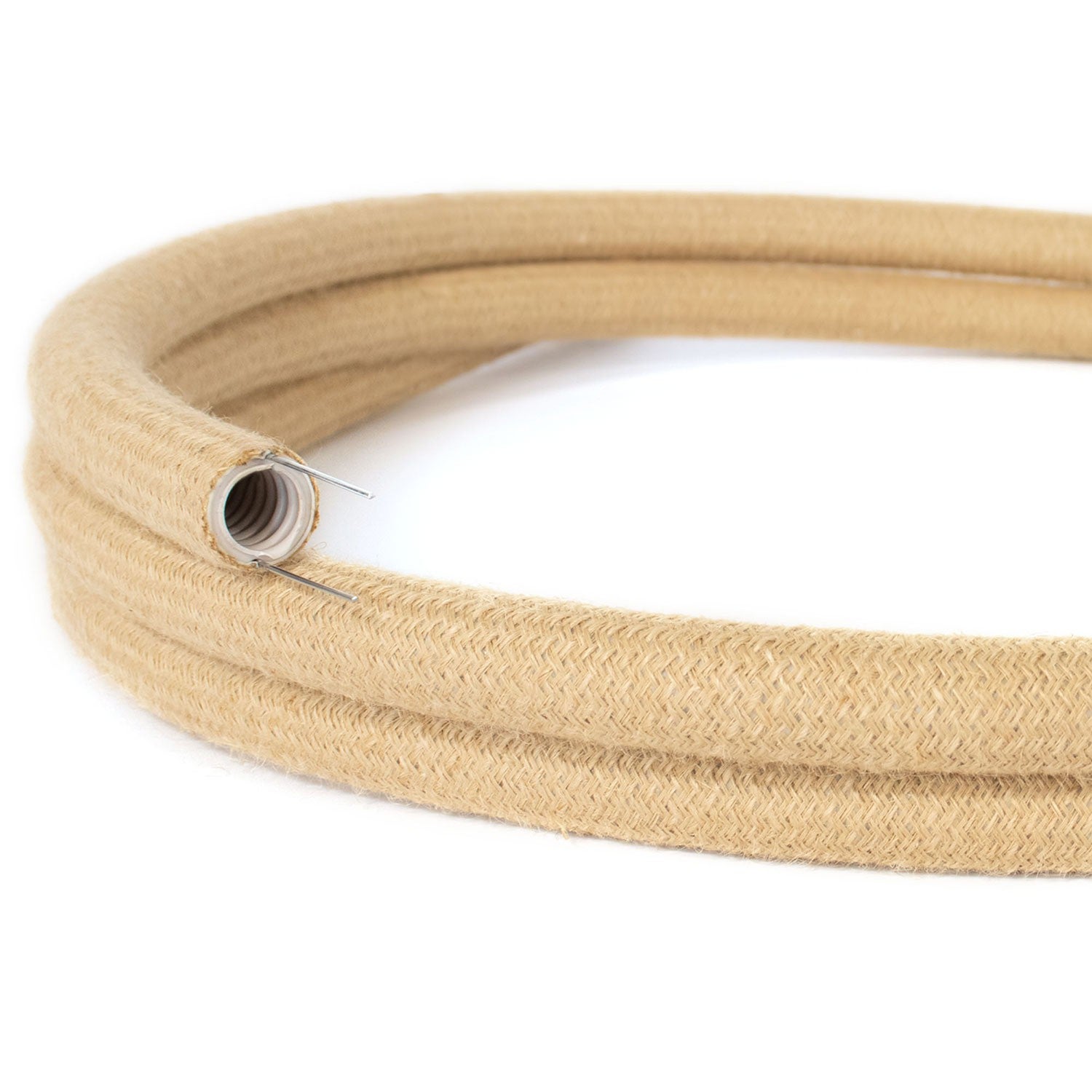 Creative Cables Zuleitung Für Tischleuchten | 1,80m In Jutefaser-Optik | Mit Schalter & Stecker In 3 Farben