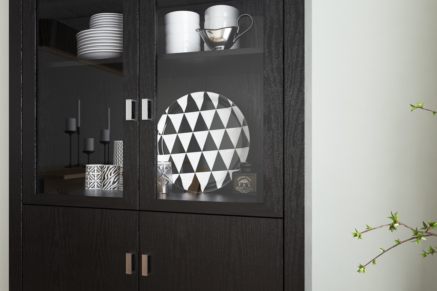 Artesive WD-035 Chêne noir mat largeur. 30 cm AU MÈTRE LINÉAIRE - Film adhésif effet bois pour intérieur - 3