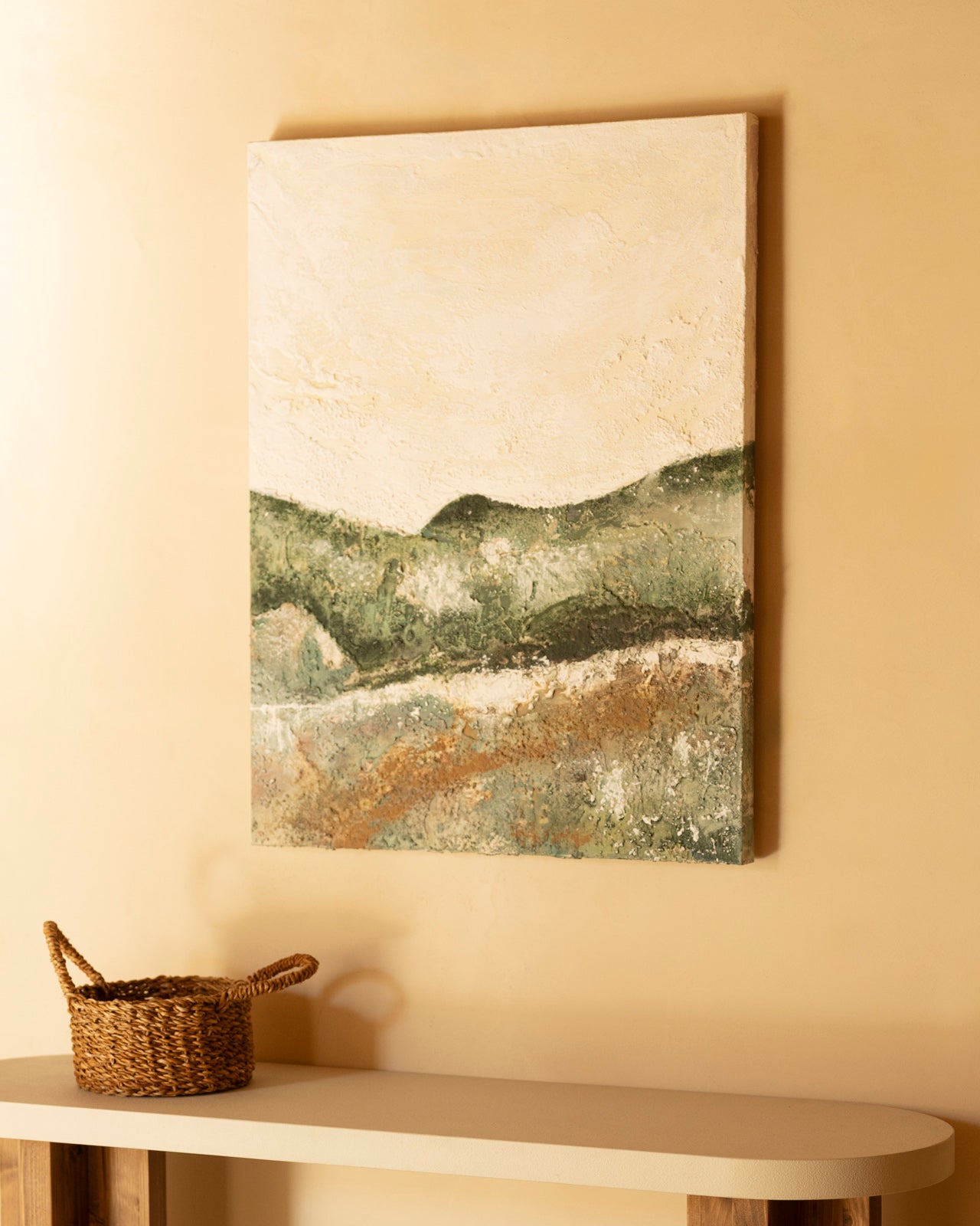TOMÁS - Cuadro decorativo pintado artesanalmente al oleo sin marco 100x150cm - DECOWOOD - 3