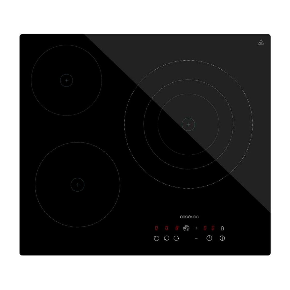 Piano Cottura da Incasso 60 cm 4 Fuochi Gas con Doppia Corona Griglie in Ghisa Black