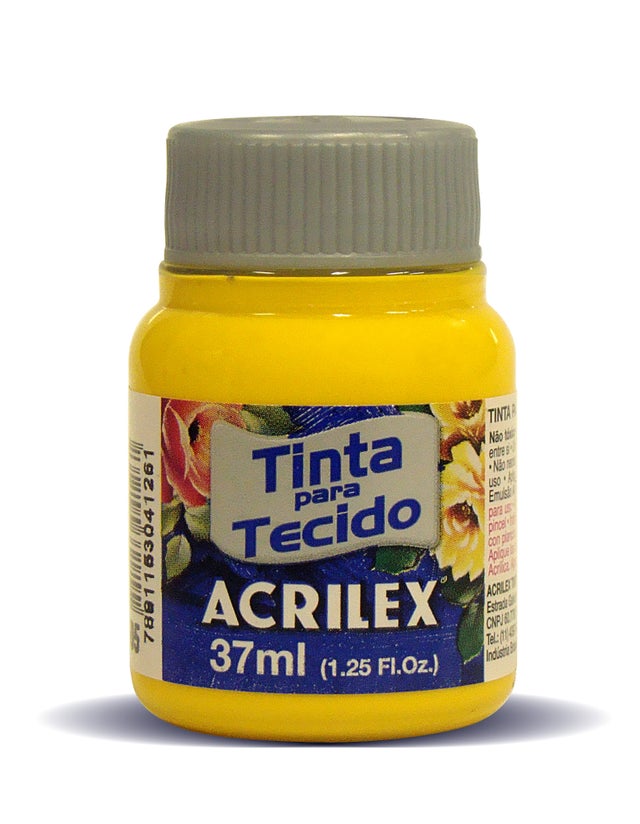 TINTA PARA TECIDO ACRILEX AMARELO OURO 505 37ML 04140