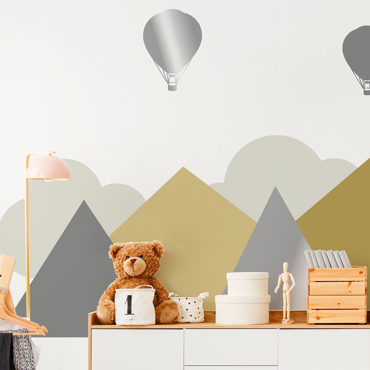 Adesivo bambino giganti montagne scandinave Svendborg - Sticker adesivo - adesivi murali - 120x160cm - 4