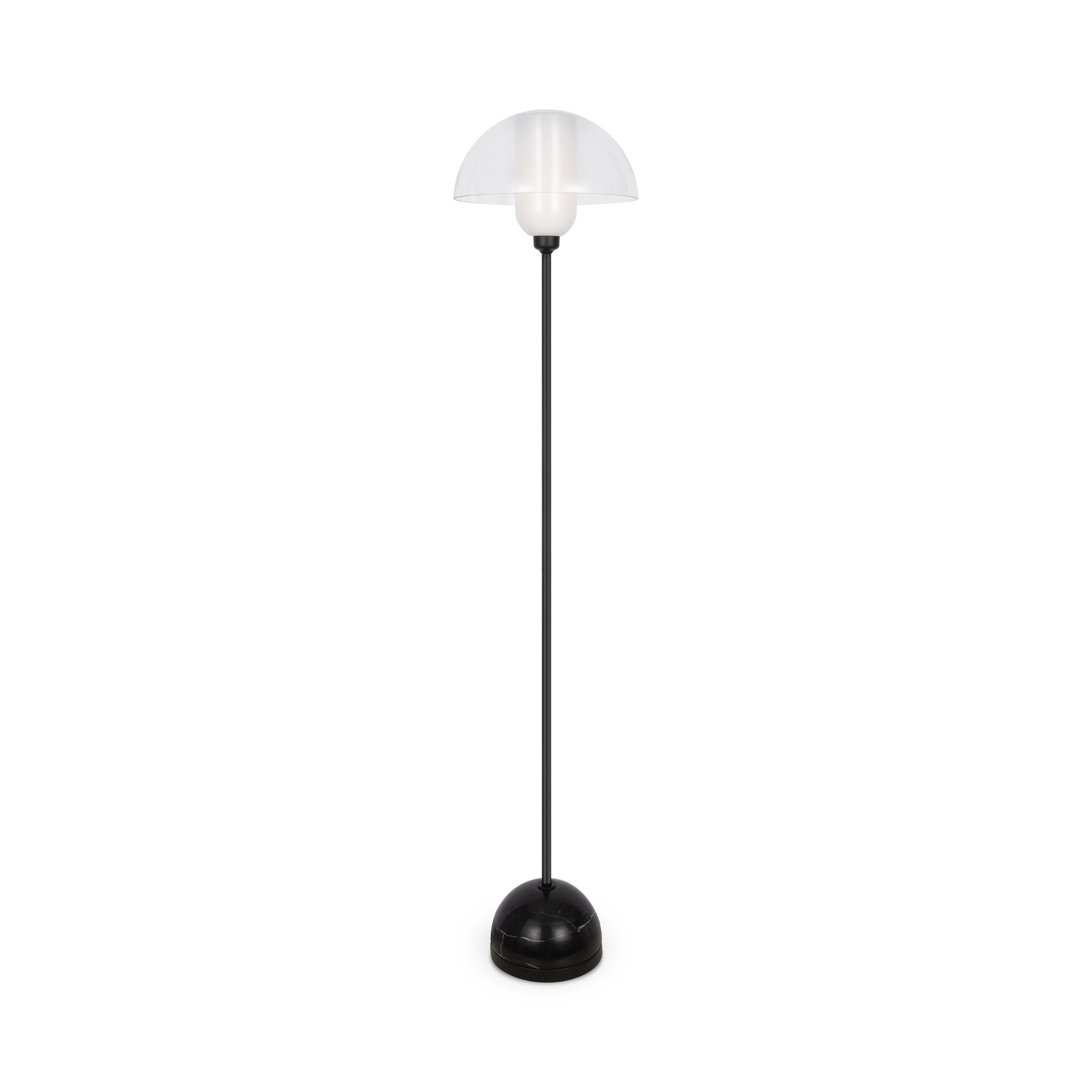 Lampa stojąca szklana kopuła MEMORY czarna 1xE14x40W metal wym:139x30x30cm IP20 Maytoni