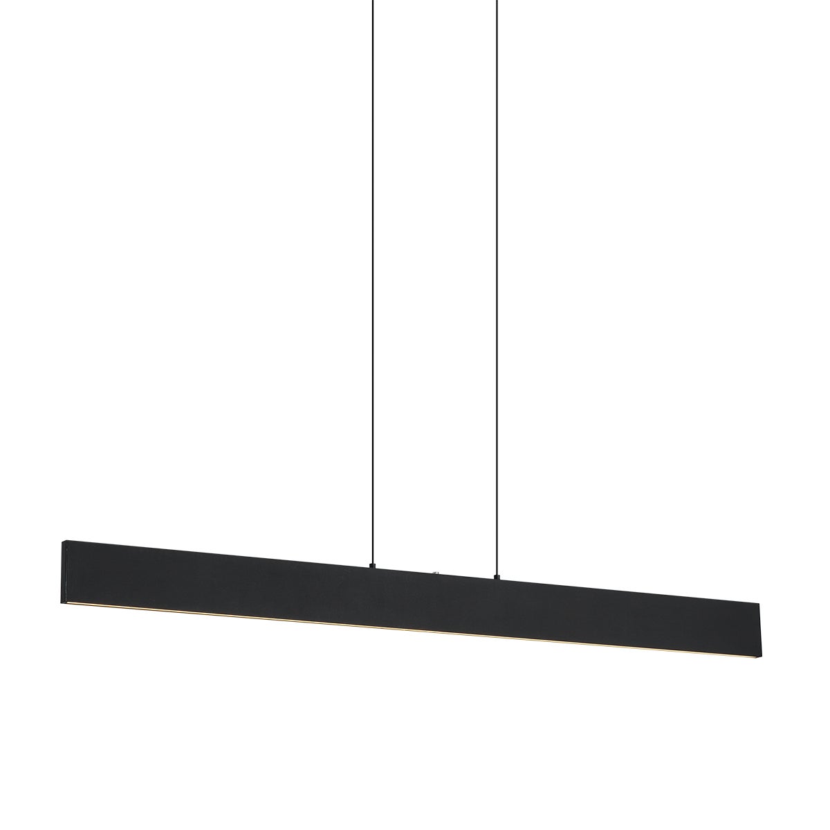 Qazqa nowoczesny lampa wisząca do stołu jadalnego - Straight - czarny, led zintegrowana 16w zestawie, Integrated led, 2700k