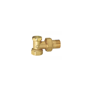 Coude de réglage rond G1/2" pour radiateur seche-serviette