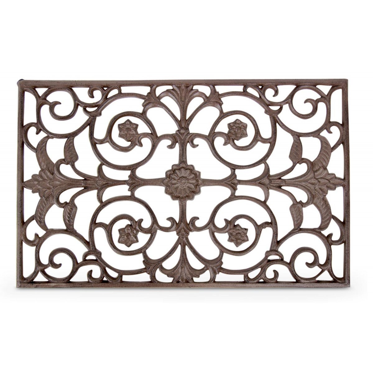 Paillasson rectangulaire fonte Fonte Marron - Décoration d'Autrefois - 2