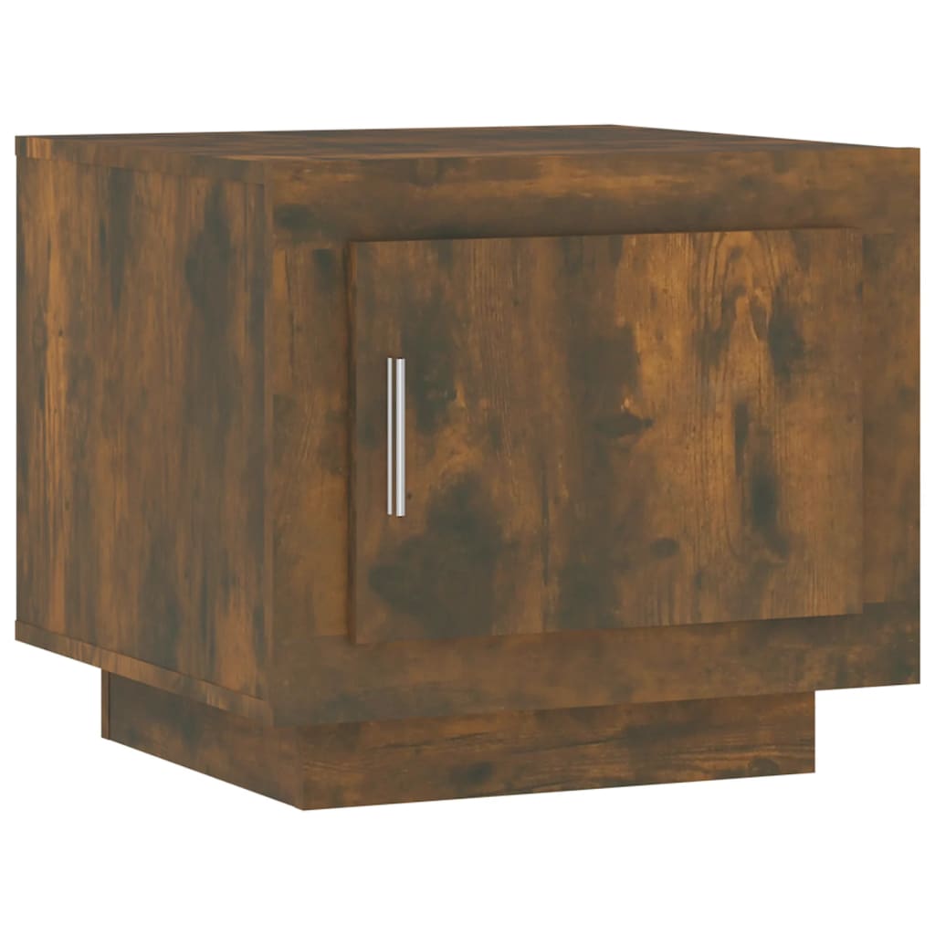 Table basse chêne fumé 51x50x45 cm bois d'ingénierie vidaXL - 2