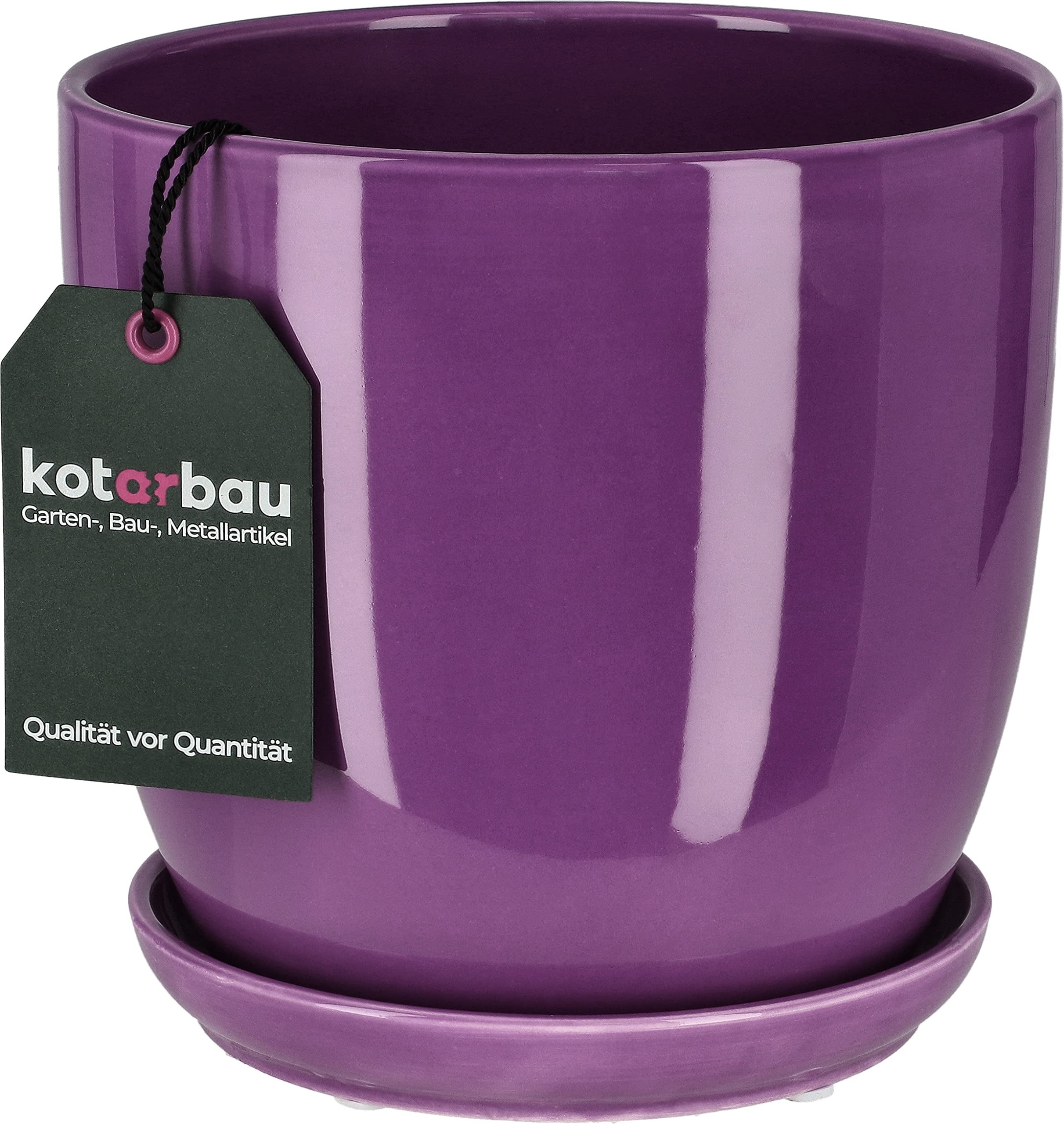 2x doniczka 16 osłonka ceramiczna donica podstawka - KOTARBAU - 8