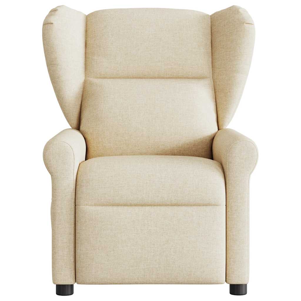 Fauteuil de télévision | Fauteuil inclinable Crème Tissu CFW945556 - 3