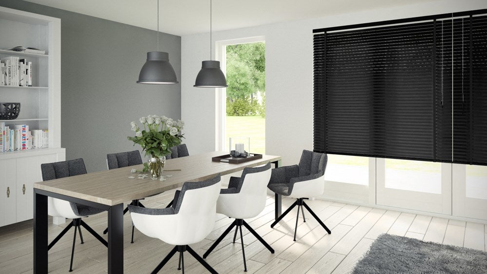 DECOSOL - Store Vénitien Bois 50 millimeter - Noir Mat - 100x180 cm - 3