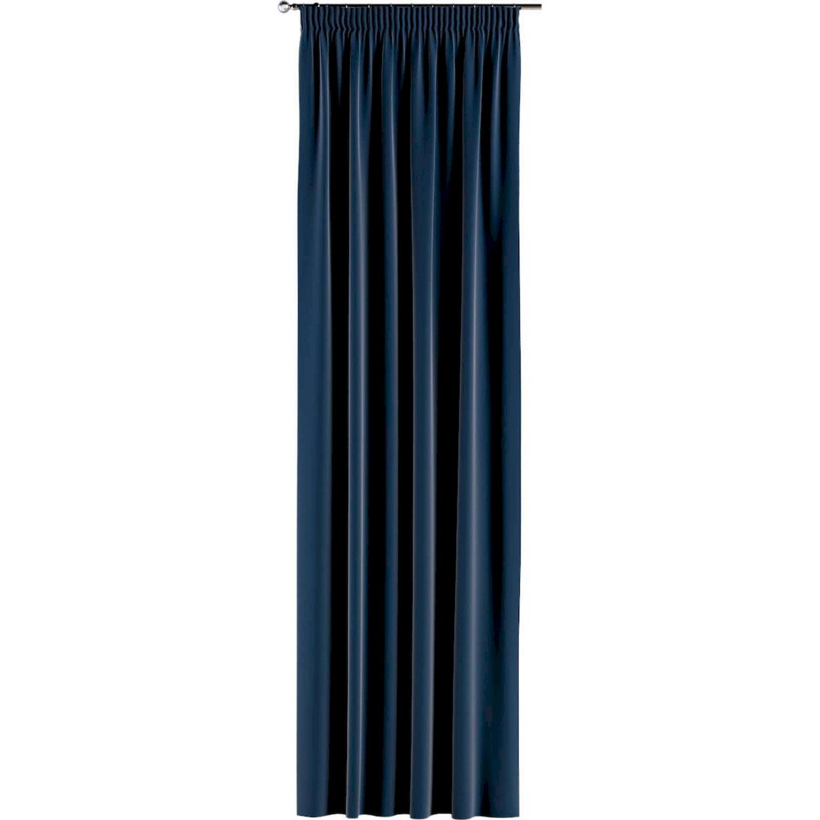 Rideaux à galon fronceur Posh Velvet en velours 130 x 260 cm Bleu ...