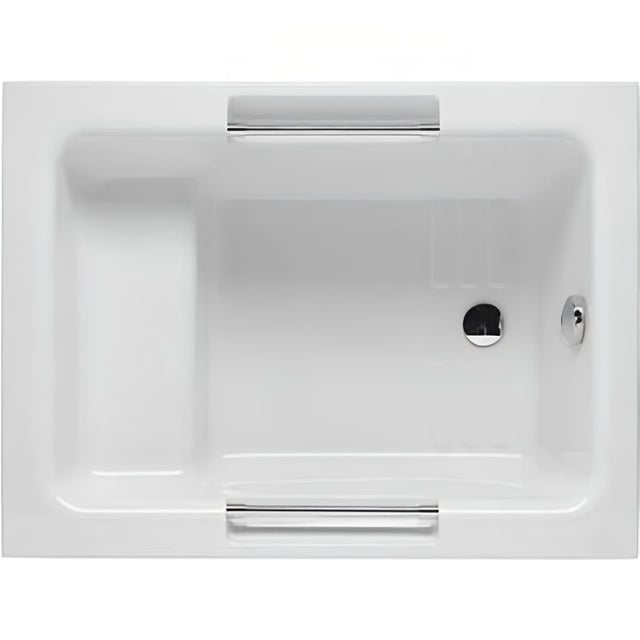 Bañera acrílica de alta densidad SANINDUSA Shortline 100x70 en color blanco con marco