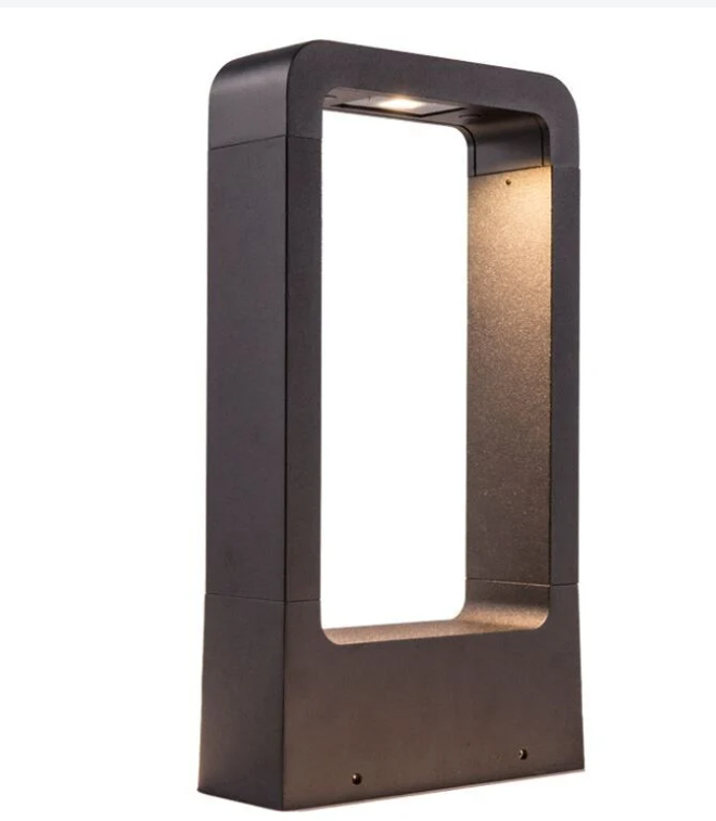 Nowoczesna i prosta lampa ogrodowa LED o mocy 7 W, wodoodporne oświetlenie zewnętrzne IP65 do ogrodu, drzwi wejściowych, tarasu, 30 cm