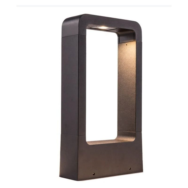 Nowoczesna i prosta lampa ogrodowa LED o mocy 7 W, wodoodporne oświetlenie zewnętrzne IP65 do ogrodu, drzwi wejściowych, tarasu, 30 cm
