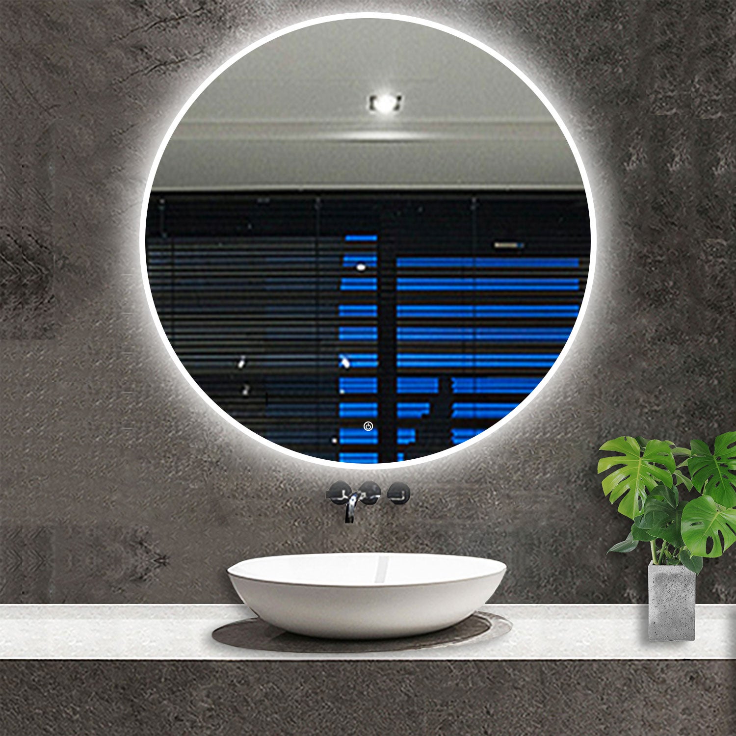 Specchio da trucco con luci, specchio per il trucco con luci, 3 modalità di illuminazione a colori staccabile 10x ingrandimento specchio touch | IT