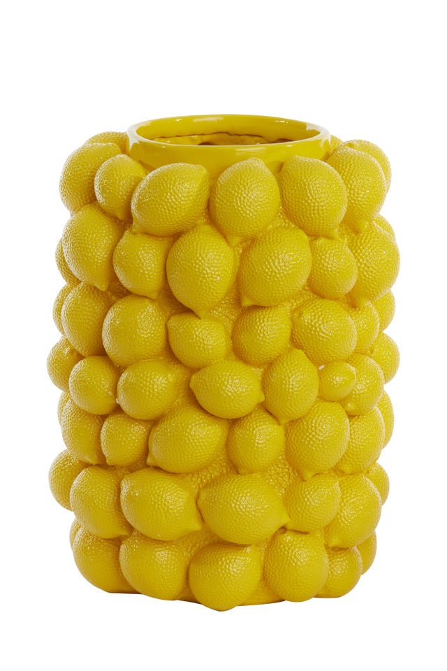Vase déco Lemon jaune - Ø30x40 cm