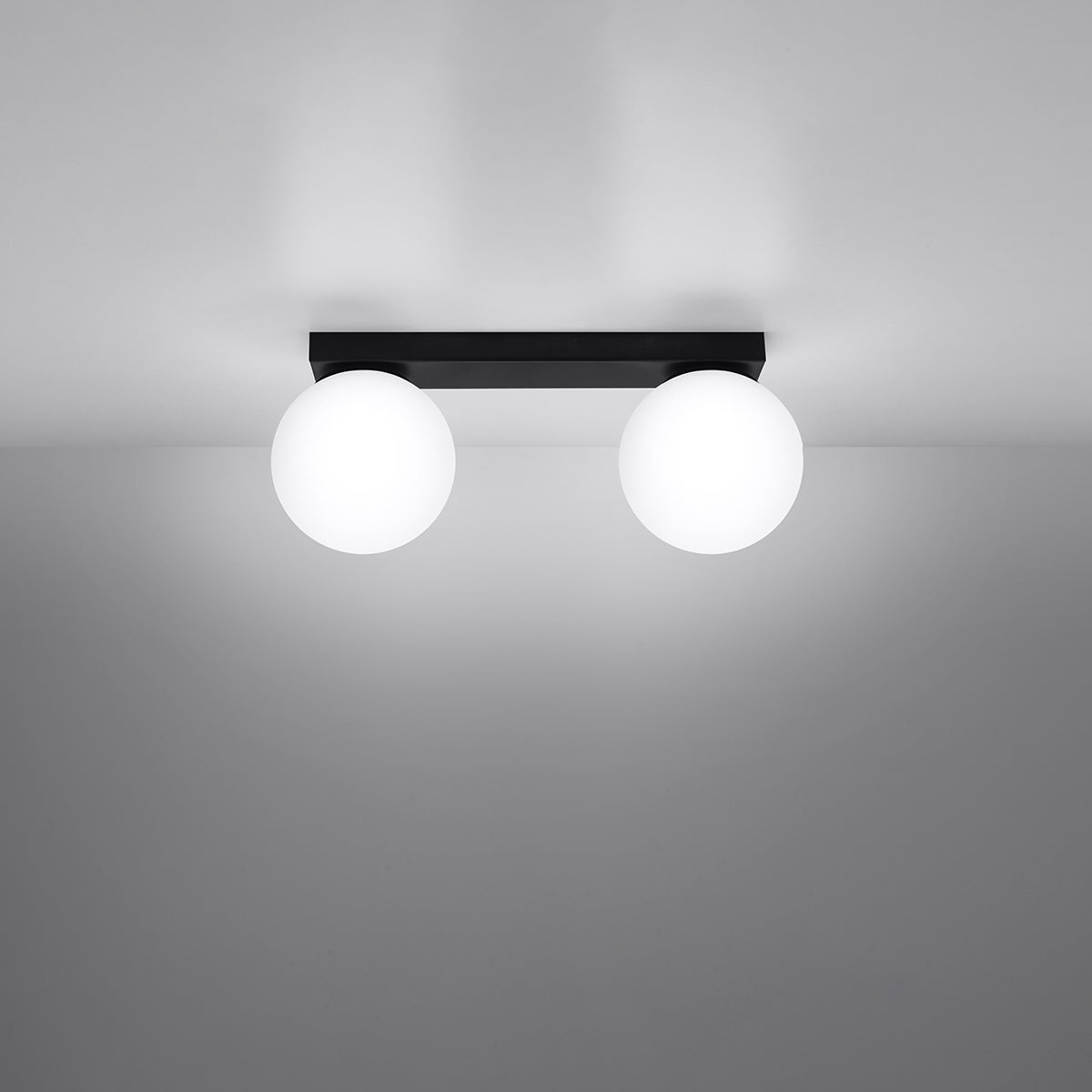 Plafon ZYNFI 2 czarny LED 3000K - 34.5x12x14.5cm Sollux