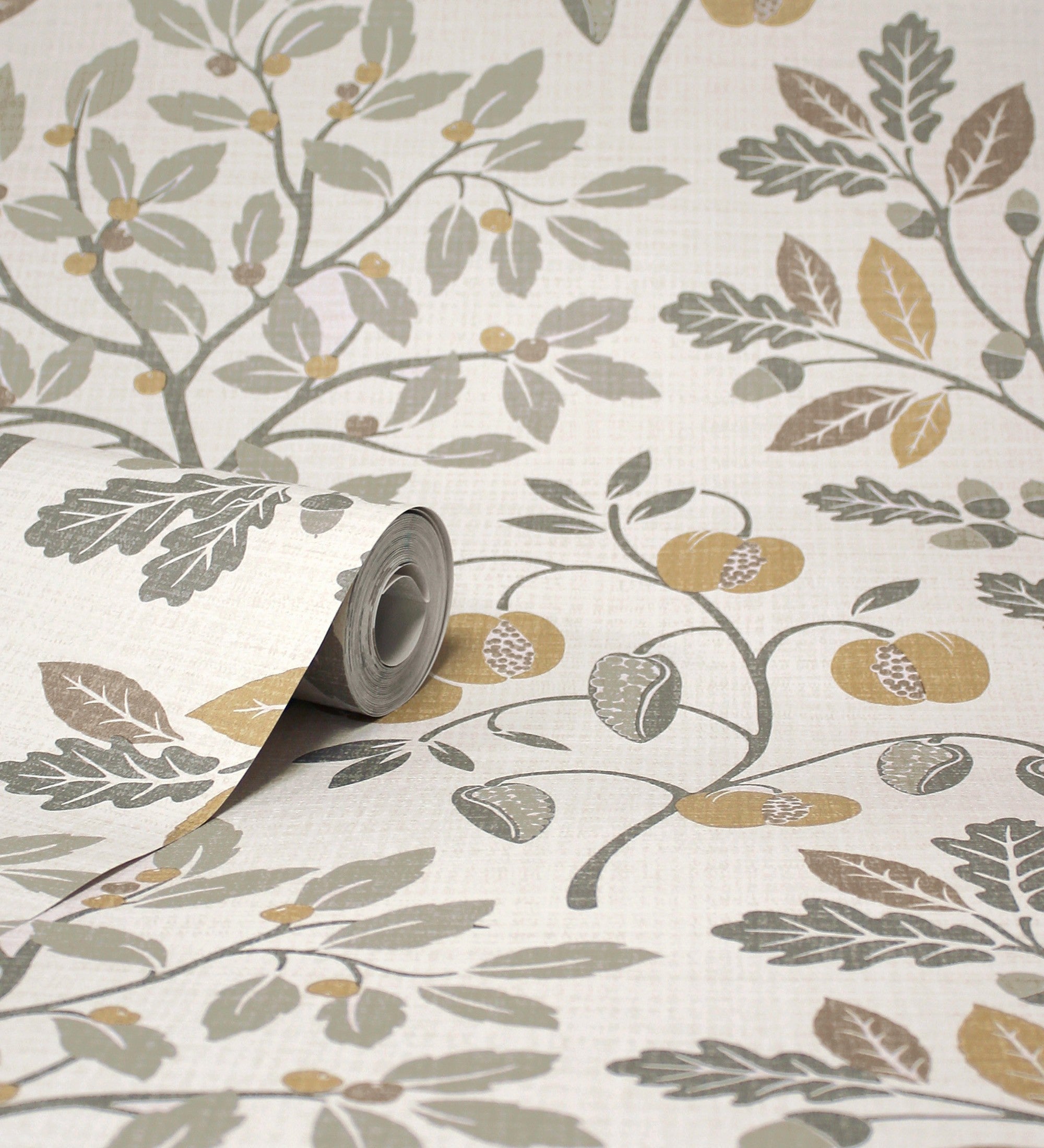 Papel pintado de dibujo de plantas y frutos ligeramente texturizado - Maison Cheryl 682393 de GAULAN - Rollo de 10 m x 0,52 m - 3