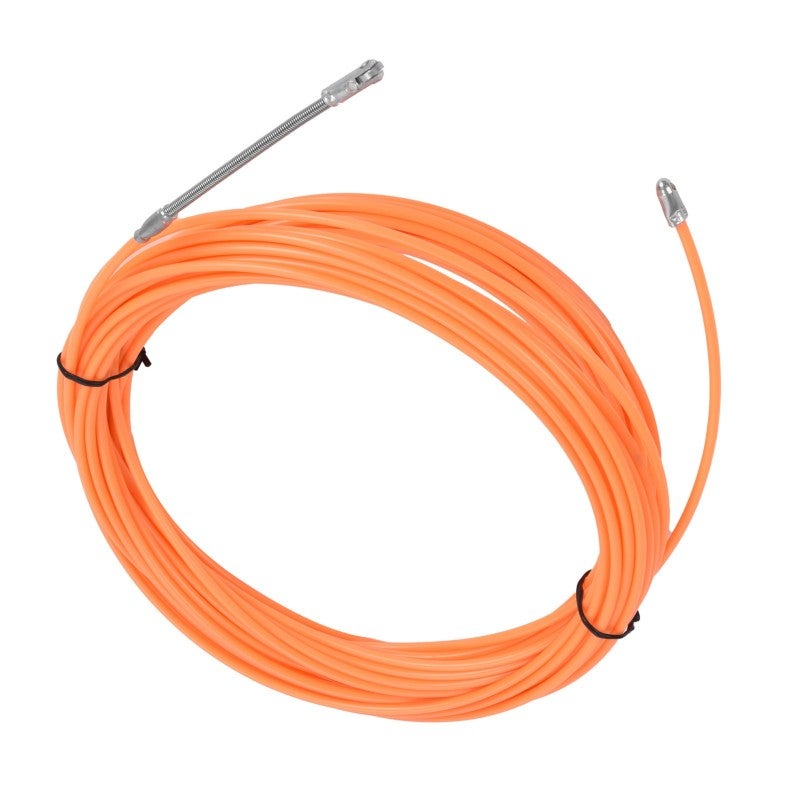 Outil de passage de câble traversant les murs, tire-câbles, fixation de câble, tire-câbles orange, 20 m / 65,6 pi - 2