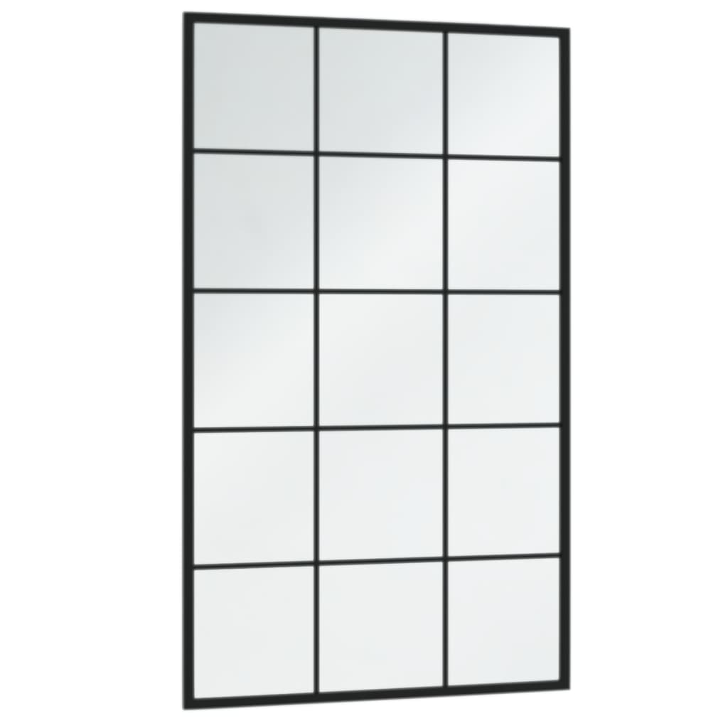 Maison Exclusive - Miroir mural noir 100x60 cm métal - 8