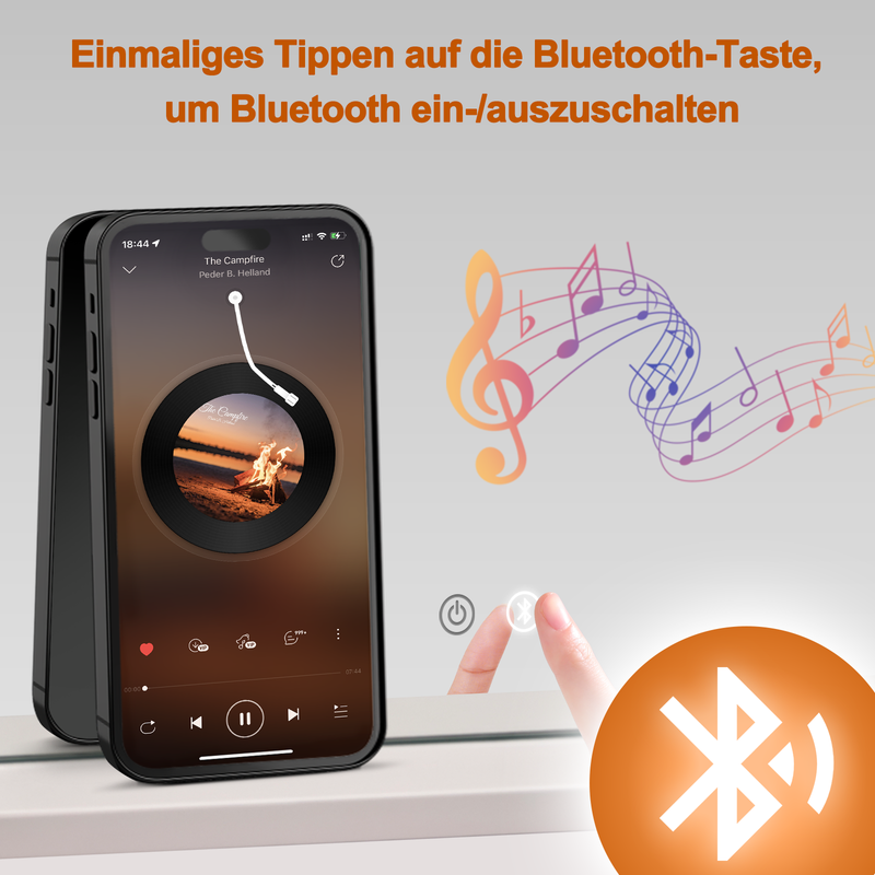 Lustro do makijażu Nettlife Hollywood z diodami LED i Bluetooth, 18 diodami LED, duże lustro toaletowe, światło i muzyka, 3 tryby - 9