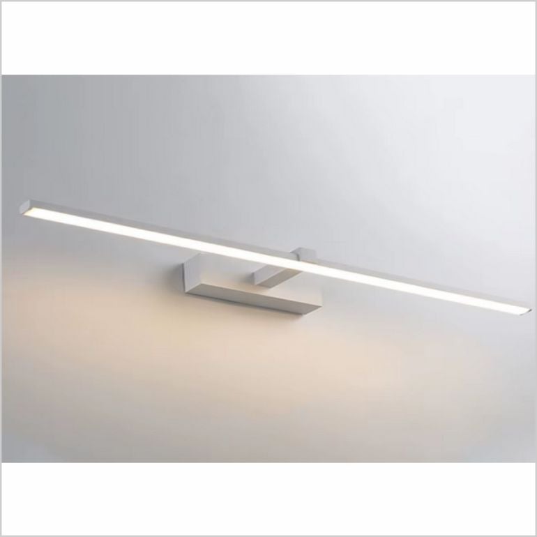 Kinkiet LED do oświetlania obrazów i luster, dioda LED 16 W, strumień świetlny 1600 lumenów, ciepła barwa światła, matowa biel. 80 cm