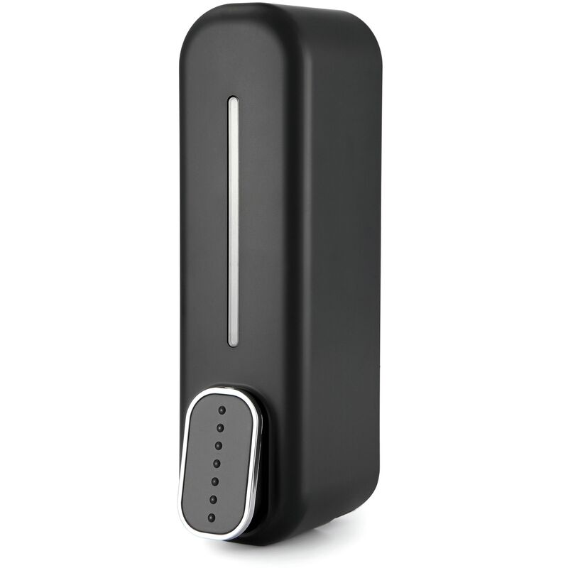 Ręczny dozownik do mydła 300 ml, ścienny pojemnik z ABS na żel pod prysznic, odpowiedni do domu i hotelu, czarny