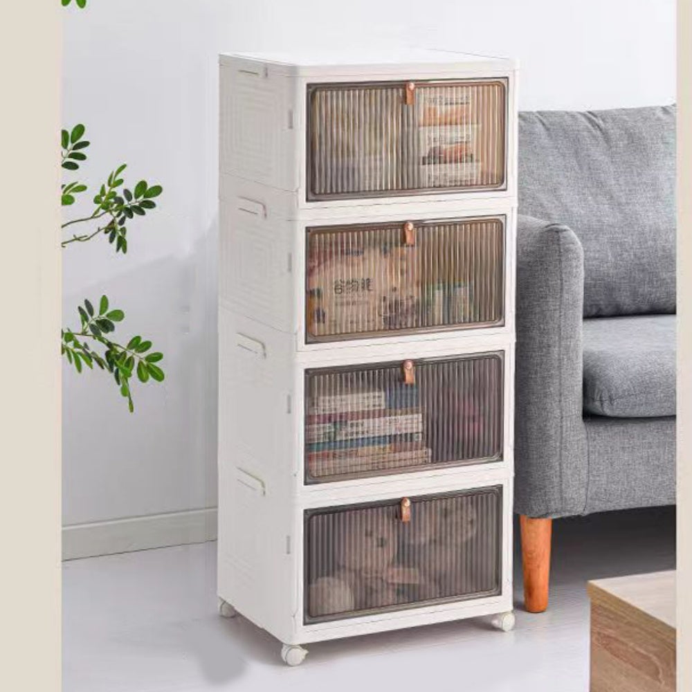 BOMCLAP Armoire de rangement empilable simple,boîte de rangement multi ...