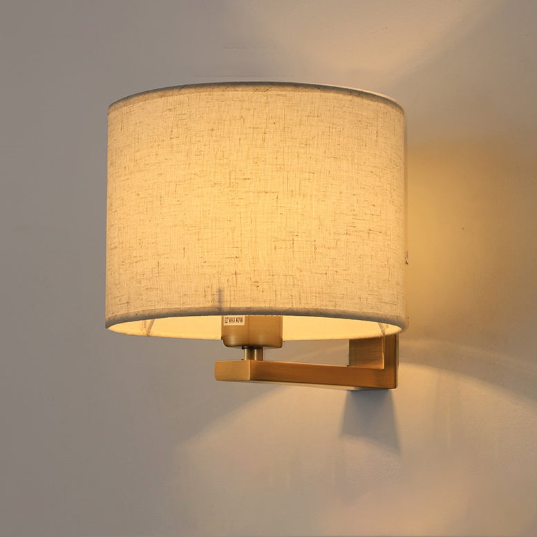 Lampa ścienna z abażurem z tkaniny lampy ścienne w stylu retro lampka nocna ścienna lampa ścienna w stylu boho dekoracyjne oświetlenie z gniazdem