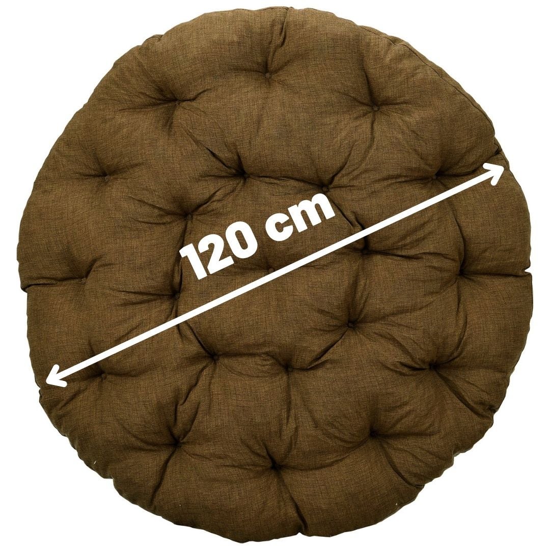 Poduszka na huśtawkę bocianie gniazdo AMPO brązowy 120 cm 1 szt. - 3