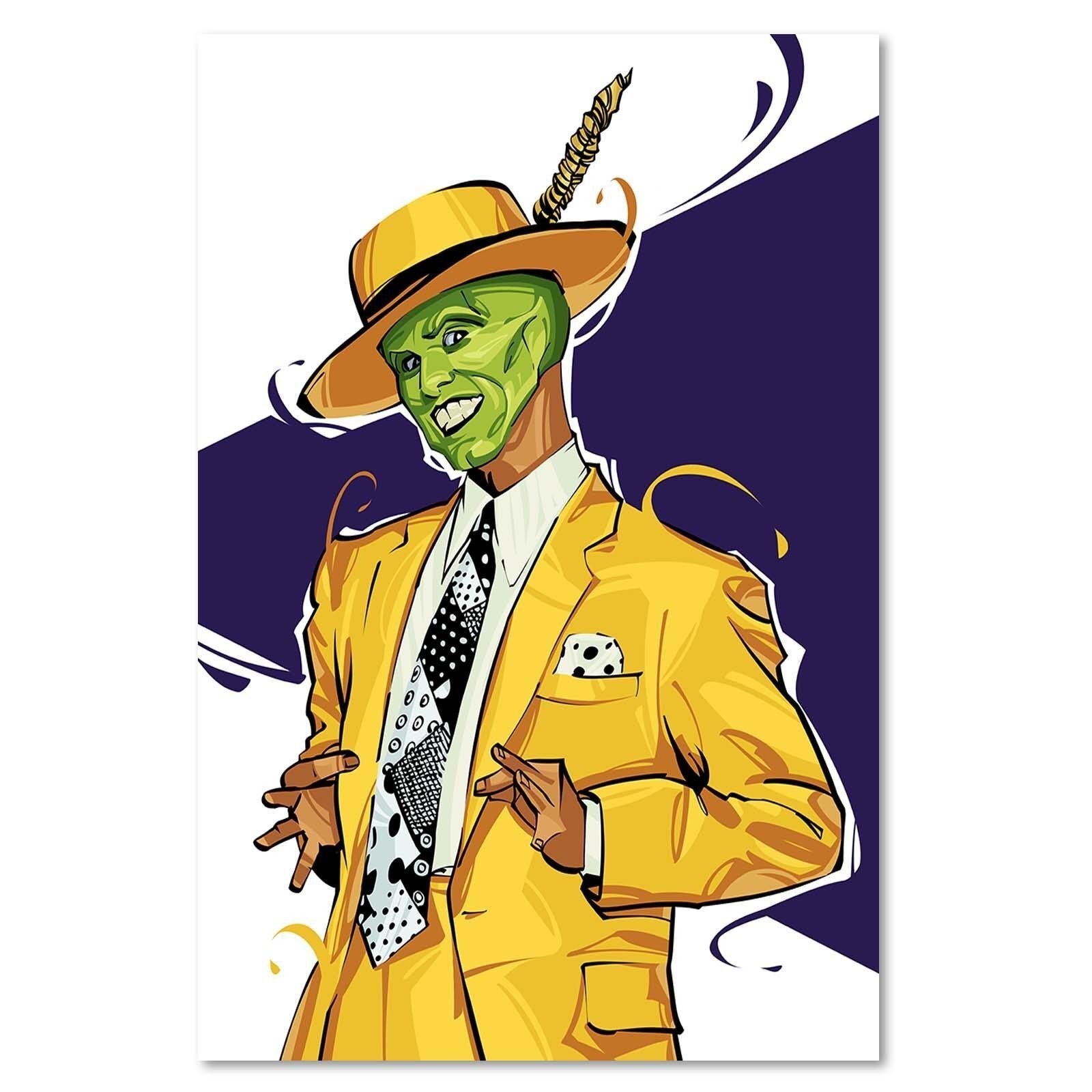 Tableau bois The Mask - 40 x 60 cm - 2