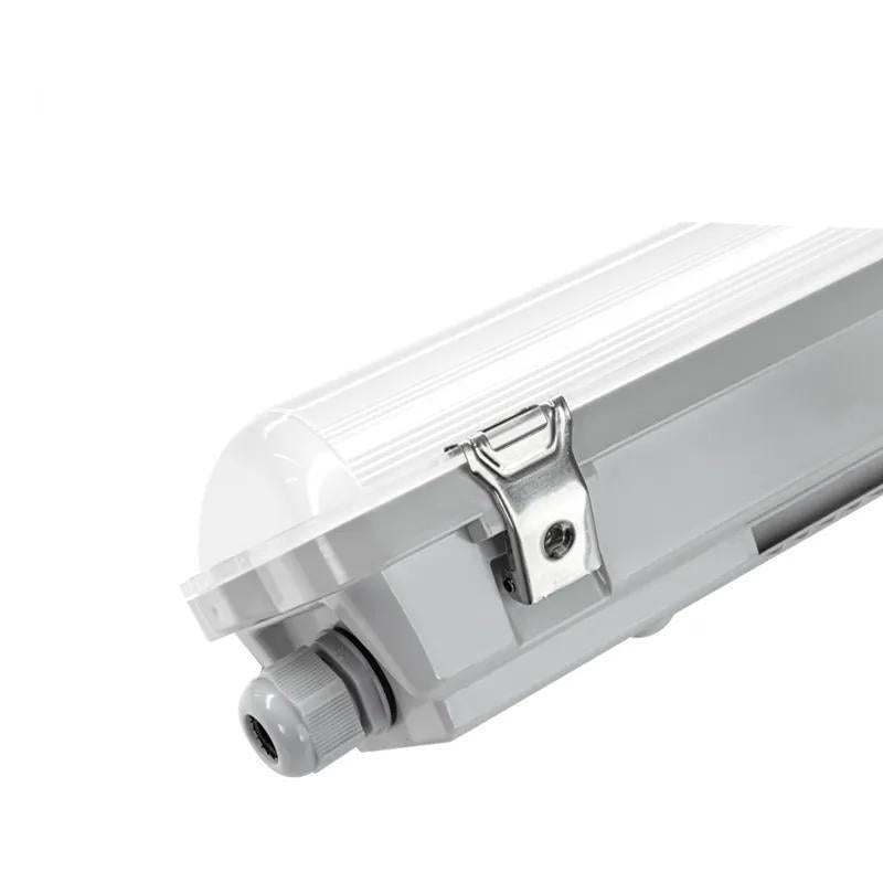 Kit de Réglette LED IP65 + Tube Néon LED 120cm T8 18W - Blanc Neutre 4000K - 5500K - SILAMP - 2
