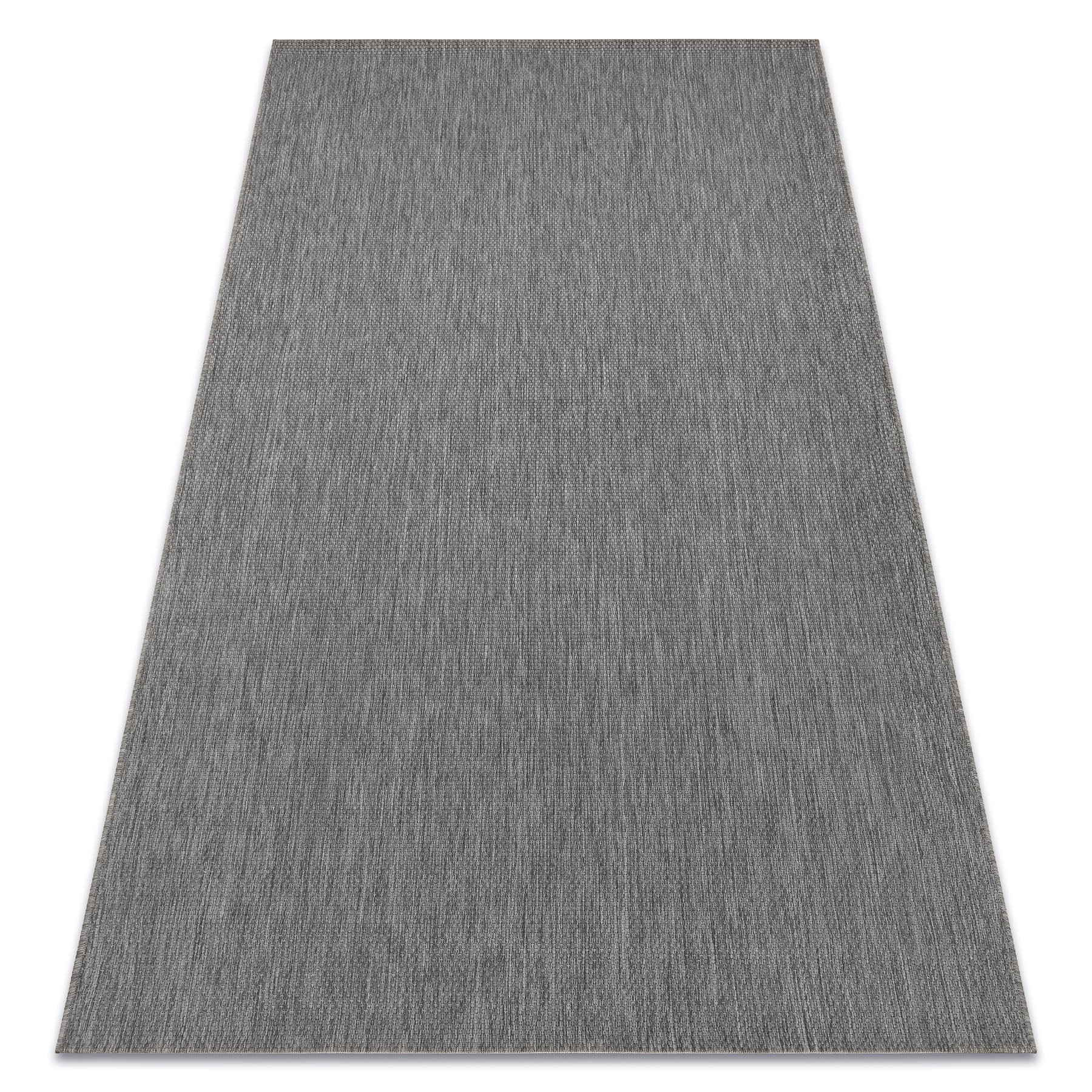 Dywan SZNURKOWY SIZAL FLAT 48663/920 antracyt GŁADKI 160x230 cm