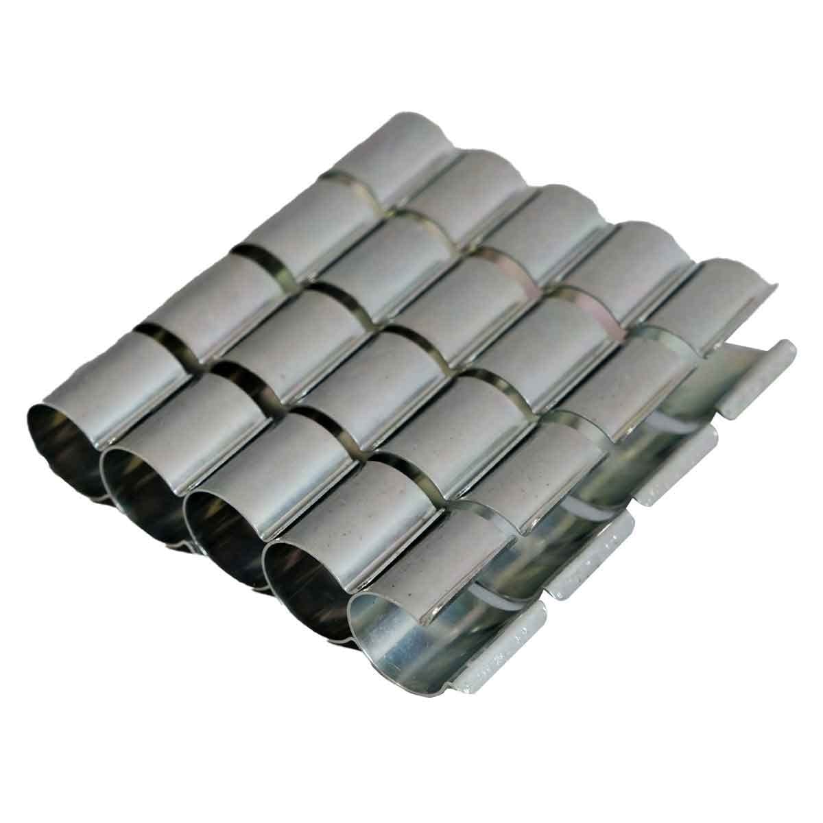 Lot de 20 clips pour bâche serre 25mm x 30mm - Haute Qualité TECPLAST 30CP - Clips de fixation métal revêtement Zinc - 6