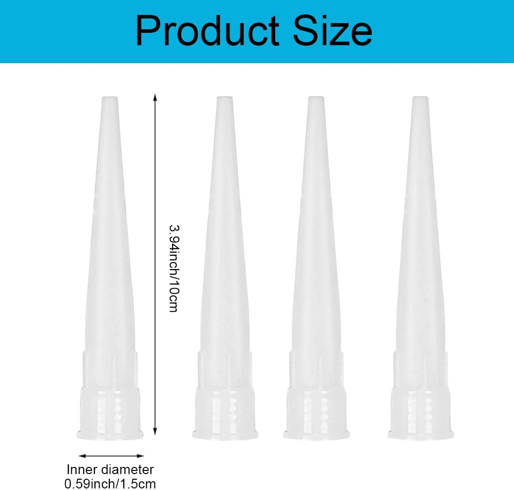 30 Beccucci In Silicone Per Pistola | Ugelli Riutilizzabili | Per Sigillanti E Colla - Foto 5