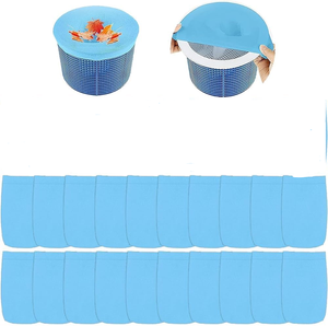 20 Calze Filtranti Per Piscina In Nylon - Riutilizzabili, Per Cestelli Skimmer E Pompa, Proteggono Da Foglie E Detriti, 13x22 Cm, Facili Da Pulire - 4