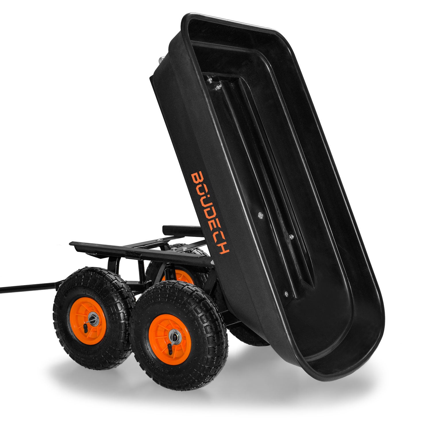Chariot De Remorque Pour Outils De Jardin Pliable Max 250kg - 3