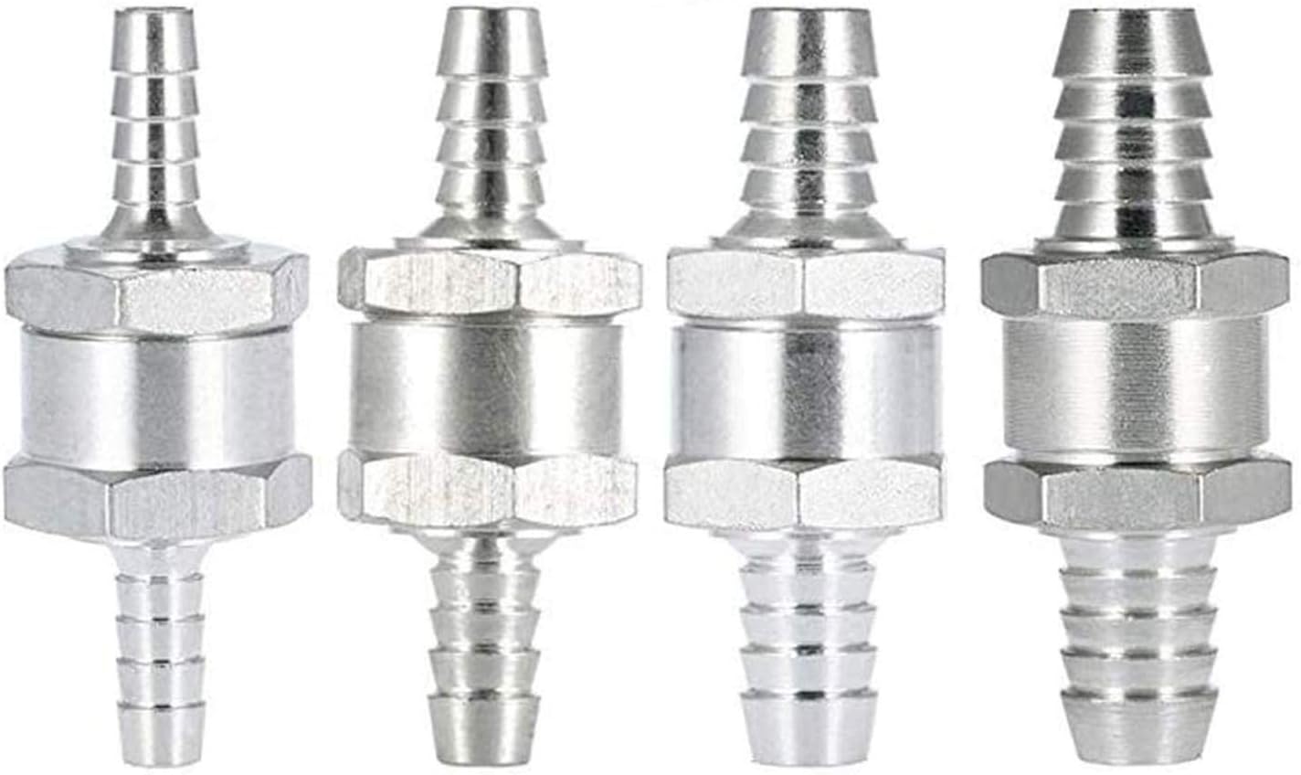 (4 sztuki) Aluminiowy zawór zwrotny paliwa jednokierunkowy (6 8 10 12 mm)