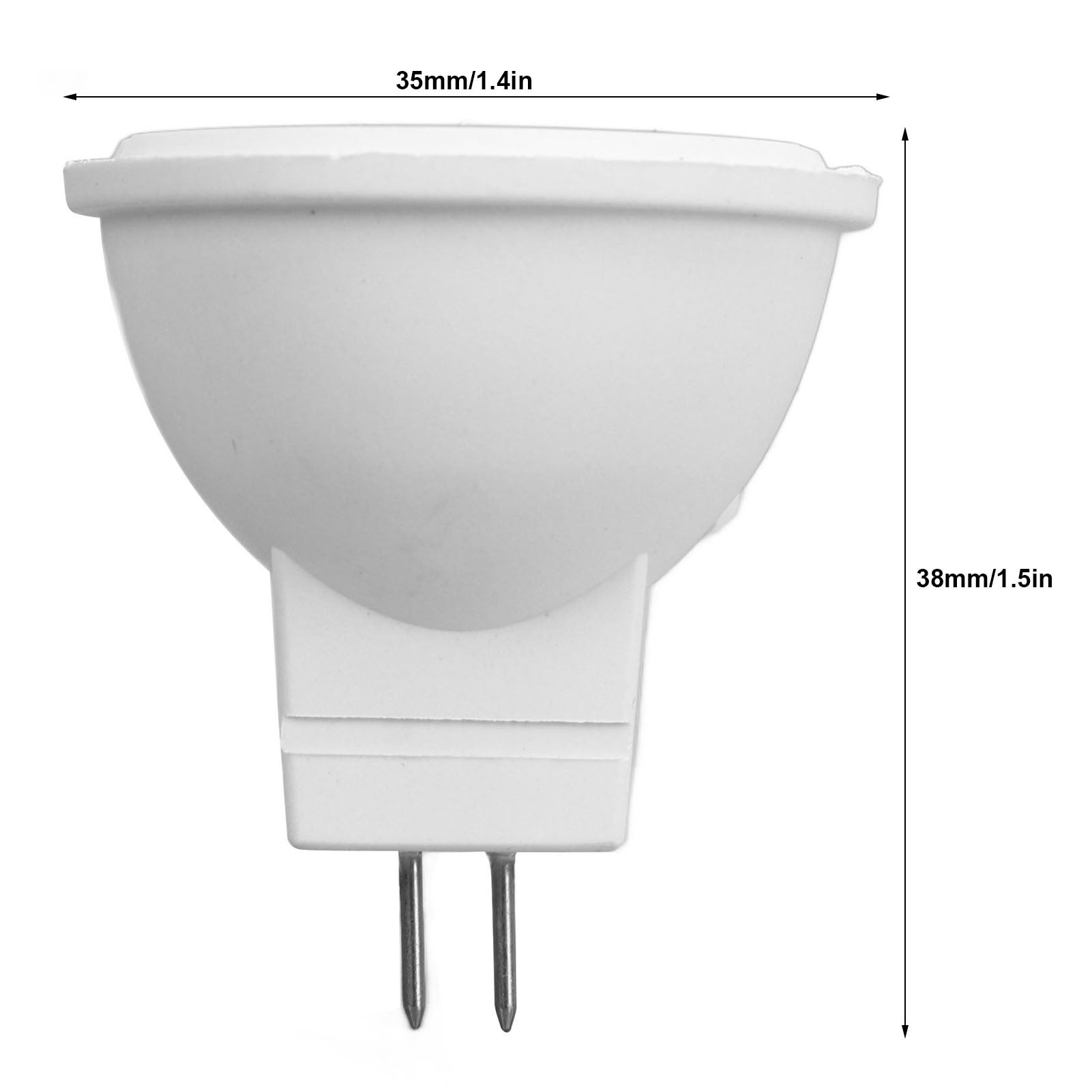 Gu4 pin mr11 projecteur 3W 110V dimmable tasse Rail, éclairage encastré (tension de fonctionnement 110V) lumière blanche - 2