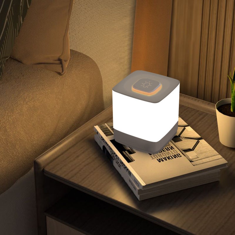 Lampe de chevet tactile rechargeable, Veilleuse tactile, lumière d'ambiance chaude à trois couleurs pour la chambre à coucher, rechargeable 2000mAh - 4