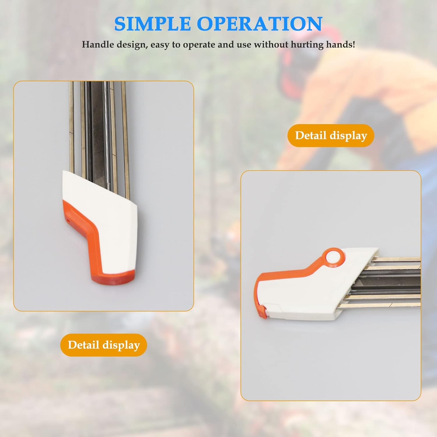 Affûteur 2-en-1 4.0mm – Lime Aiguiseur Tronçonneuse Compatible Chaîne Stihl 3/8P – Facile et Rapide - 4