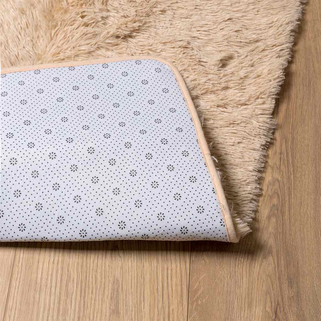 Tapete de sala de estar | Tapete shaggy de pelo alto NAVARRA 120x170 cm poliéster bege CFW41123 - 6