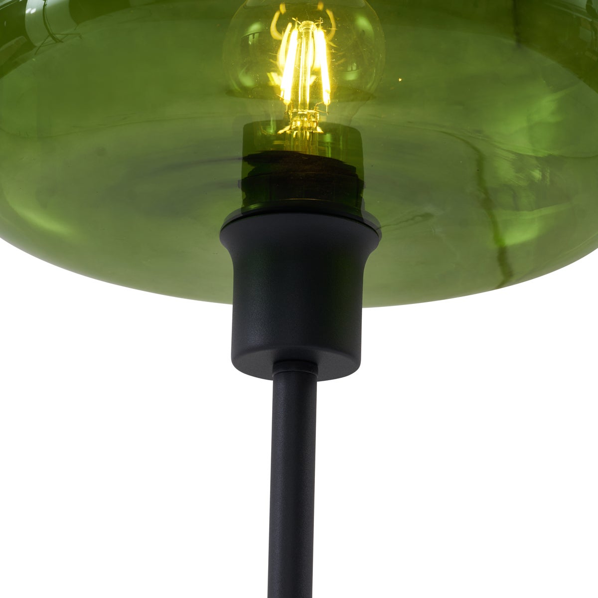 Qazqa rétro lampadaire - Bizle - noir, rond, max. 15w, e27, 146cm, idéal pour le salon - 4