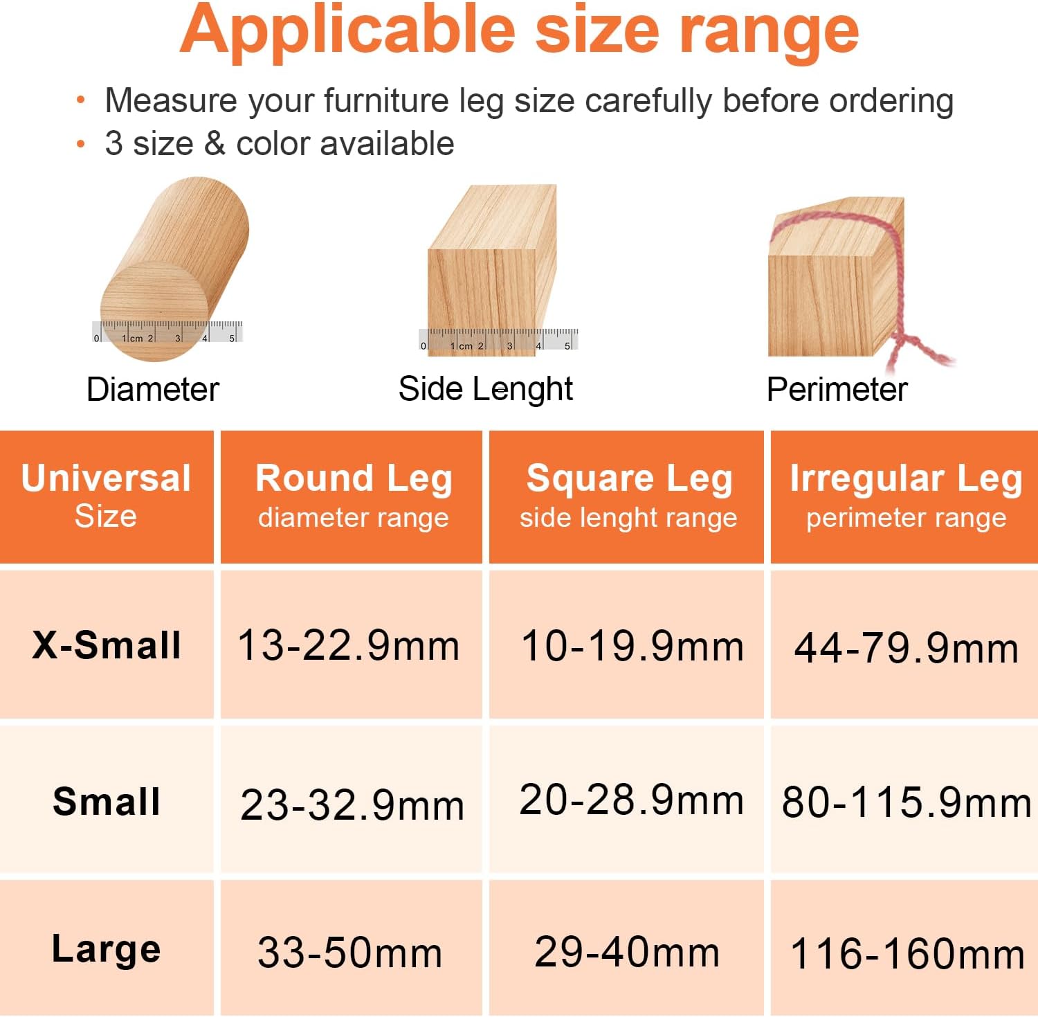 Lot 32 Protège-Pieds Chaise Silicone Transparent – Patins Feutre Antidérapants, Pour Diamètre 13-22,9mm - 4