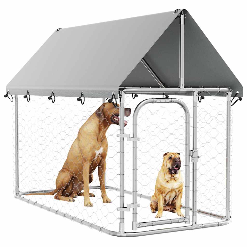 Canil de exterior com telhado 200x100x150 cm vidaXL - 5