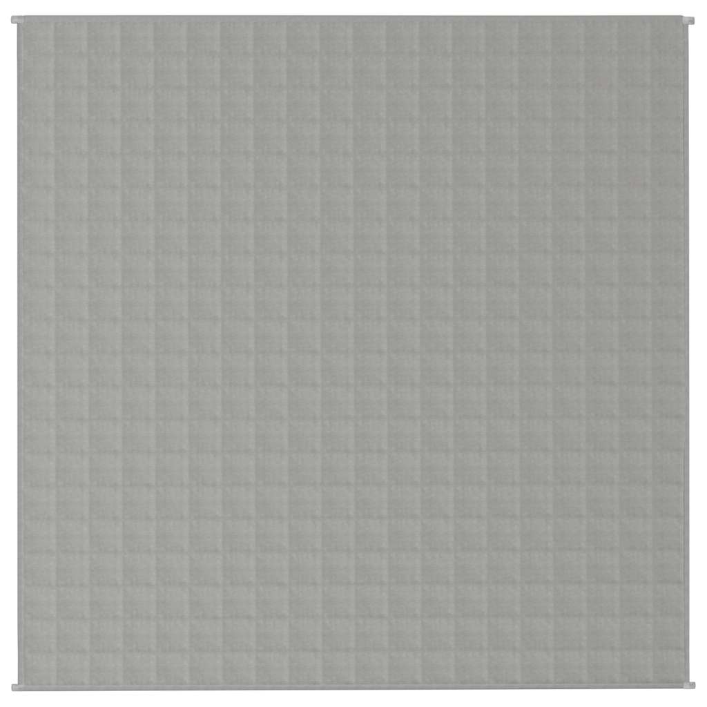 Couverture lestée Gris 200x200 cm 9 kg Tissu vidaXL - 4