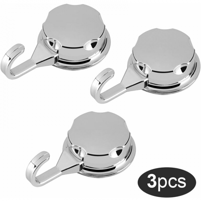 Potrójny haczyk próżniowy z przyssawką na ręczniki ABS wieszak ścienny do domu, łazienki, kuchni, szlafroka, luffa