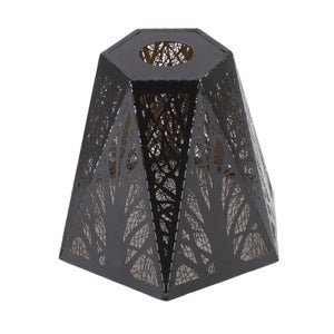 Paralume in Ferro, Paralume E27 E14 Copri Paralume a Clip per Lampadari Lampada da Terra e Lampada da Tavolo (Oro
