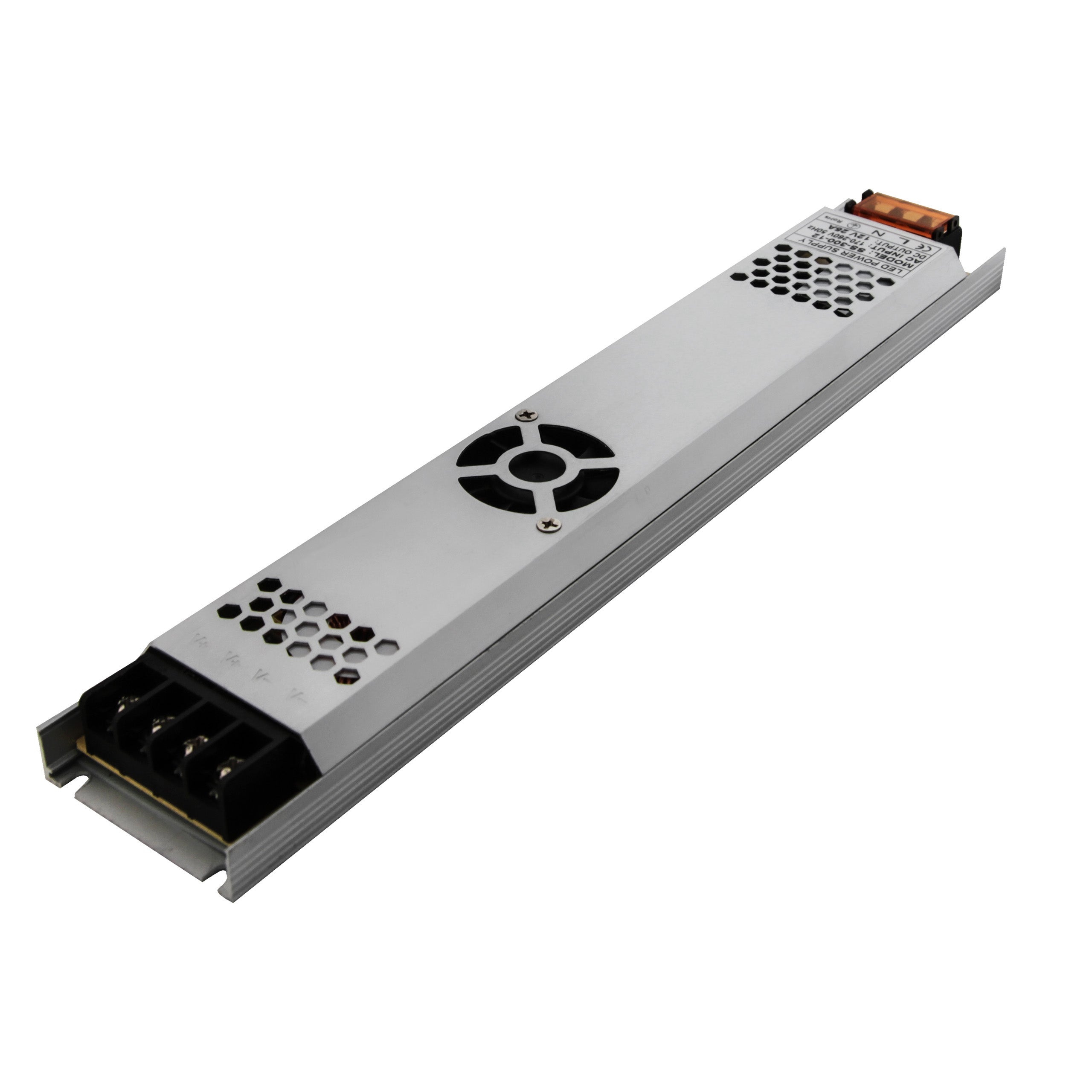 Zasilacz LED Flat 12V 300W 25A AC190-240V 308x53x22mm zabezpieczenia termiczne i OLP MasterLED